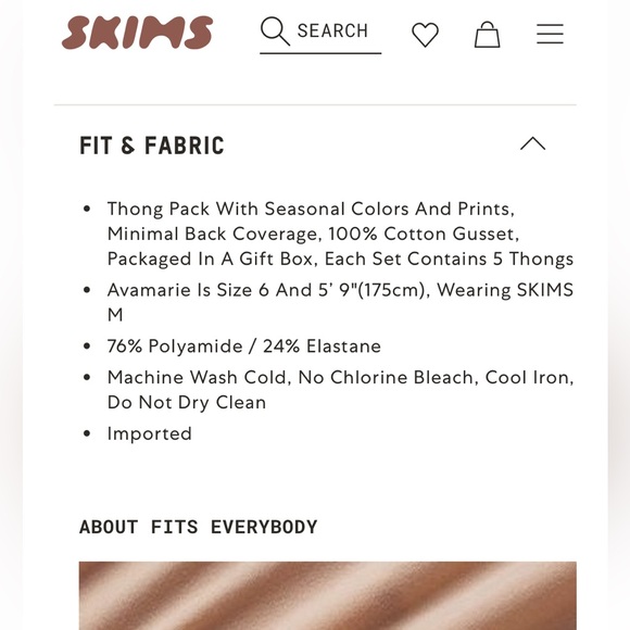 NWT Skims Fits Everybody Thong Holiday 5-pack, Size S - Picture 8 of 8